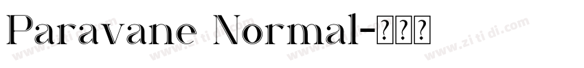 Paravane Normal字体转换